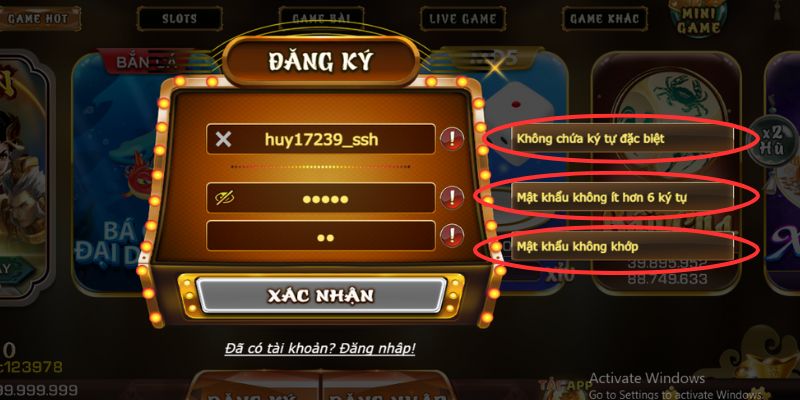 3 Bước Đăng Ký GO789 Thành Công Ngay Lần Đầu Thực Hiện 2 Nội dung thông tin cần hợp lệ theo quy định của GO789